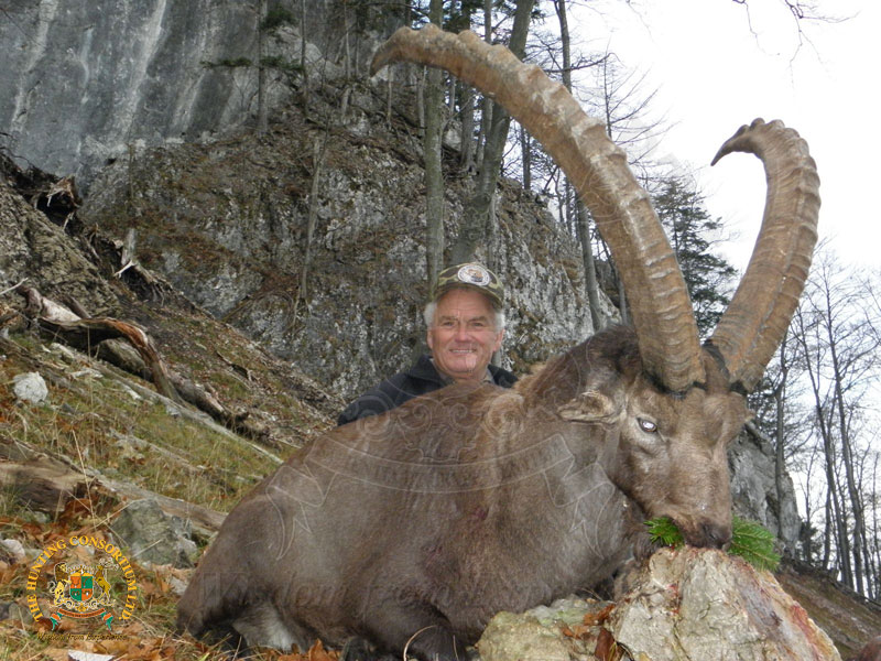 Ken Barr with his Alpine Ibex Hunting trophy from Austria.
