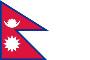 Hunting in Nepal. Hunting in the Himalayas. Nepal Hunt. Flag of Nepal.