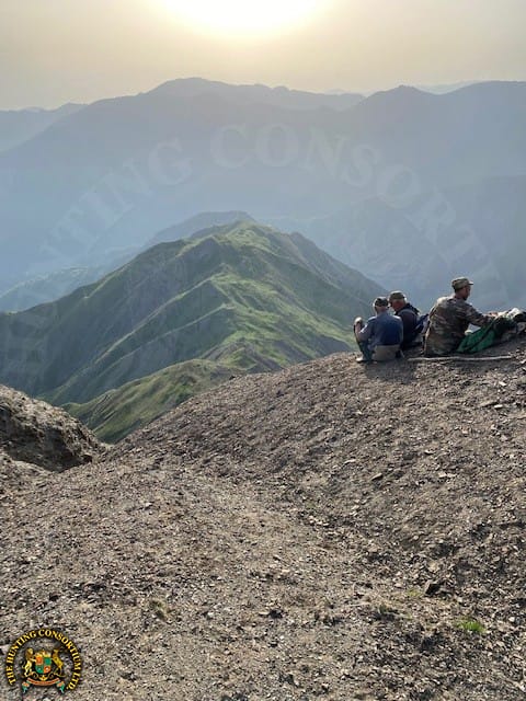 Glassing while on Tur hunt in Azerbaijan.