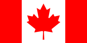 Hunting in Canada. Canadian Hunts. Flag of Canada.