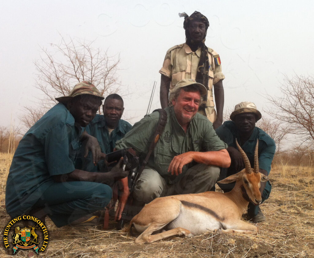 Red-fronted Gazelle Hunting in Chad. Also known as Korin Hunting in Chad and Rufifron Gazelle Hunting in Chad
