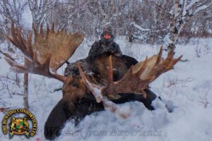 World Record Moose Hunting. The World's Largest Moose World Record. Russian Moose Hunting. Russian Moose Hunt Moose in Russia. The Biggest Moose in the world. 756 ⅛” a sizeable Chukotka Moose.
